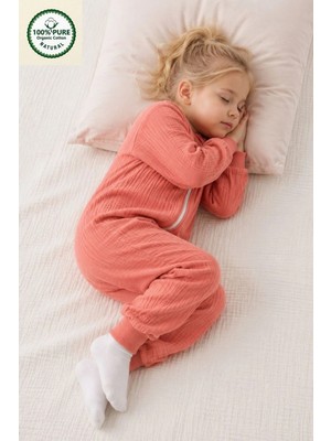 Cantoy 4 Mevsim Müslin Uzun Kollu 1.0 Tog %100 Pamuk Uyku Tulumu