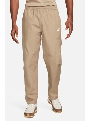 Nike Mens Sportswear Cargo Loose Fit Pants Woven Erkek Dokuma Büyük Beden Kargo Pantolan Eşofman Altı Bej