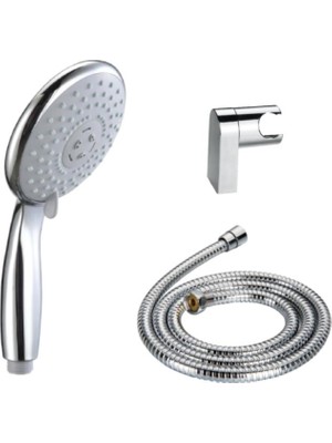 Creavit SH150 Krom Mafsallı El Duş Seti 3 Fonksiyonlu Ergonomik Kullanım ve Uzun Spiral Hortum