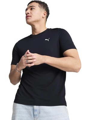 Puma Ess Small Logo Poly Erkek Tişört Siyah Drycell Günlük ve Spor Tişört 68254216