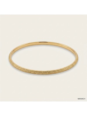 Mianach Ince Form Simli Gold Bileklik