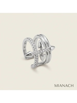 Mianach Çok Katmanlı Taş Detaylı Earcuff