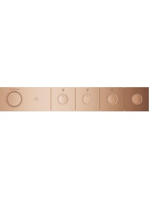 Grohe Grohtherm Aqua Tiles 4 Valfli Akış Kontrollü, Ankastre Termostatik Duş Bataryası Br. Warm Sunset – 106867DL00
