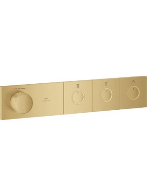 Grohe Grohtherm Aqua Tiles 3 Valfli Akış Kontrollü, Ankastre Termostatik Duş Bataryası Br. Cool Sunrise – 106866GN00