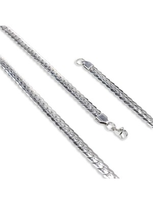 Mestore Ezme Balık Sırtı Çelik Kolye 1.6mm 3168CEK021