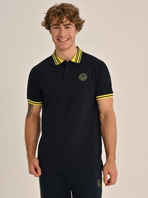 Fenerbahçe Erkek Trıbun Tek Renk Logolu Polo