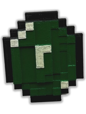 Believe Industry 3D Mıknatıslı Minecraft Zümrüt