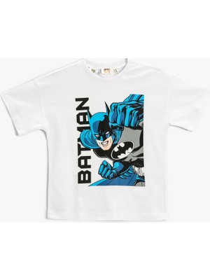 Koton Batman Lisanslı Baskılı Kısa Kollu Tişört Pamuklu