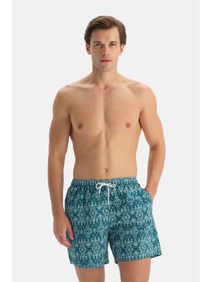 Dagi Multicolor Etnik Desenli Orta Şort