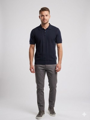 Centilmen Mcr Polo Yaka Örgü Dokulu Triko T-Shirt 11587
