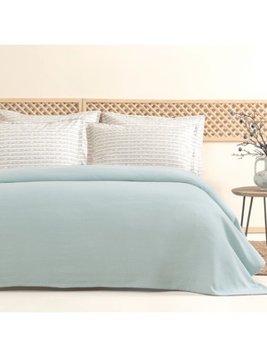 Dormy Home Flania %100 Pamuk Tek Kişilik Pike Takımı - Mint