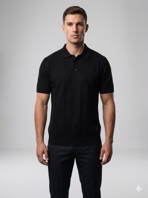 Centilmen Mcr Polo Yaka Örgü Dokulu Triko T-Shirt 11587