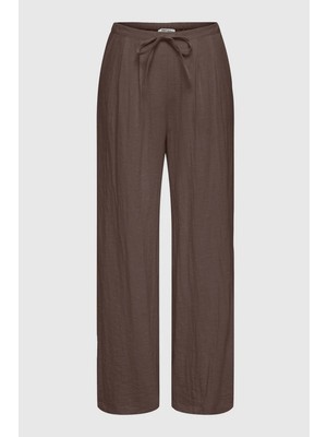 Only Onlmadeli Regular Fit Yüksek Bel Bağlamalı Pantolon Bayan Pantolon 15371523