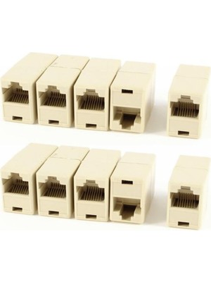 OEM Cat-5 Cat-6 RJ-45 Dişi Dişi Uzatma Aparatı Rj-45 10 Adet Yüksek Hız ve Dayanıklı Tasarım
