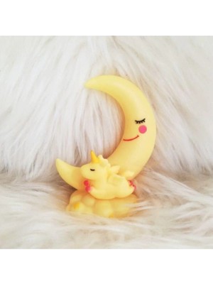 Mikasso Sarı Unicorn Ay Lamba Plastik Sarı