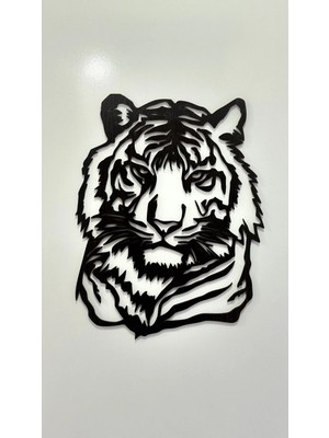 Mikasso Aslan Figürlü Duvar Süsü Ahşap Siyah