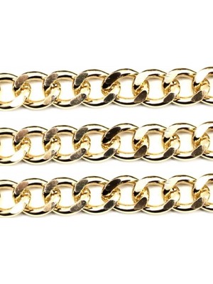 Mikasso Altın Alüminyum Çanta ve Takı Zinciri 10 mm - 1 Metre Altın Belirtilmemiş