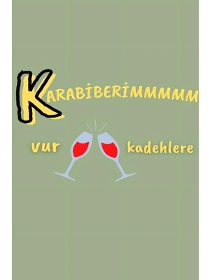 Mikasso Ahşap Karabiberim Vur Kadehlere Duvar Poster Ahşap Çok Renkli