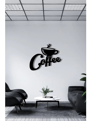 Mikasso Coffee Kahve Mutfak Içecek Ahşap Duvar Sanat Tablo Hediyelik Eşya Duvar Süsü Ahşap Siyah