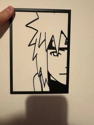 Mikasso Namikaze Minato Duvar Dekoru Çift Taraflı Bantlı Naruto Namikaze Minato Wall Art Plastik Siyah