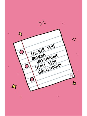 Mikasso Ahşap Hiçbir Şeyi Boşuna Yaşamadın Hepsi Seni Güçlendirdi Duvar Poster Ahşap Çok Renkli