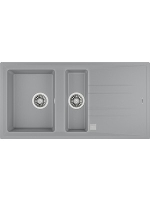 Teka Stone 60 B-Tg Ankastre Granit Eviye Metalik Gri 100 cm - 115360007 Dayanıklı ve Hijyenik Tasarım