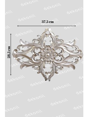 Mikasso Yıldız Duvar ve Tavan Motifi (37*29CM) Plastik Gümüş