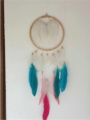 Mikasso Dream Catcher - Düş Kapanı Ahşap Beyaz