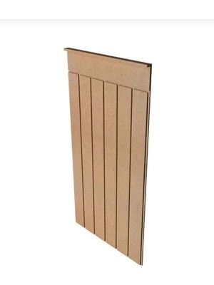 Mikasso Dekoratif Duvar Paneli (102X54 Cm) Boyanabilir Ahşap 6mm Ham Mdf Ahşap Çok Renkli