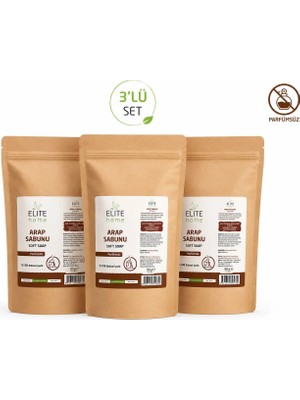 The Elite Home Arap Sabunu 500 gr X3 adet kokusuz