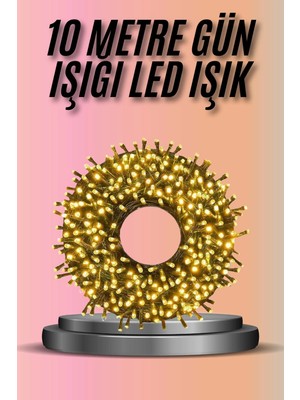 Aslanoğlu Store Mey Ithalat® Dekoratif Aydınlatma Ampüllü 10 Metre Gün Işığı Şerit LED