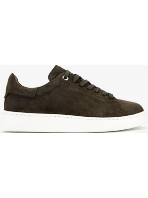 Valmenti Erkek Hakiki Deri Haki Süet Sneakers & Spor Ayakkabı 04 4411 Erk Ayk Y26 Hakı Suet