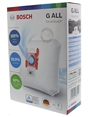 Bosch Elektrikli Süpürge G Tipi Toz Torbası 4 Adet HEPA Filtre Özelliği ile Yüksek Emiş Gücü