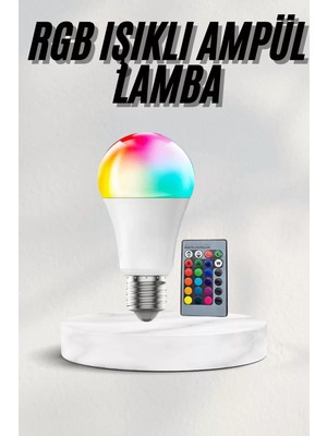 Hace Bazaar Akıllı Rgb LED Ampul LED Uzaktan Kumandalı Renk Değiştiren Ampul