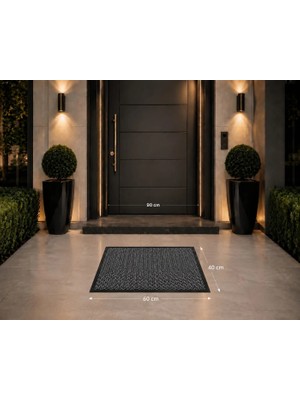 Dekoset Nem ve Toz Alıcı Gri Dış Kapı Paspası 40x60 Cm