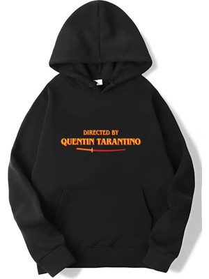 Brz Collection Unisex Oversize Quentin Tarantino Hoodie Siyah