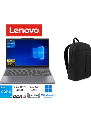 Lenovo ıdeapad Slim 3 Intel Core I5 13420H 8gb 512GB SSD W11 Pro 15.3" 83K1003MTR Duddi Çanta
