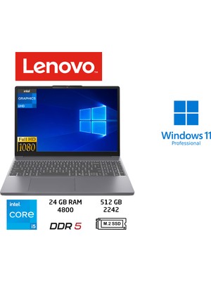 Lenovo ıdeapad Slim 3 Intel Core I5 13420H 24GB 512GB SSD W11 Pro 15.3" 83K1003MTR Duddi