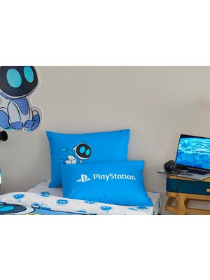 Taç Zorluteks Out Playstation Astrobot Desenli 2 Adet % 100 Pamuk Kumaş Yastık Kılıfı 50X70 cm