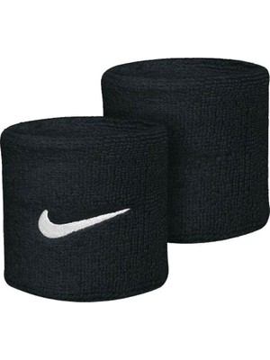 Nike Swoosh Wristbands Bileklik Siyah Renk Standart Beden Spor Kullanım İçin
