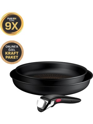 Tefal Ingenio Explore Fusion Core 9X 3 Parça 2'li Tava Seti