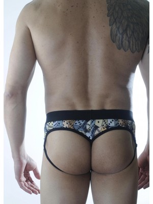 Nemere Erkek Zar Desenli Fantezi Jockstrap
