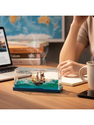 Keyfim Shop Kişiye Özel One Piece Dekoratif Batmayan Gemi Nostaljik Hediye