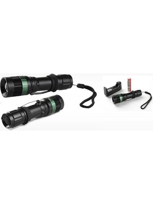 Armüz Power Style 500 Lumen 600 Metre Işık Uzantılı Zoomlu Şarjlı El Feneri 6109