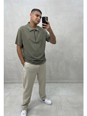 Fırfır Moda Modal Yakalı Tshirt