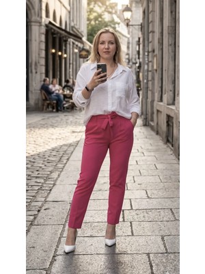Fırfır Moda Bağlamalı Havuç Pantolon