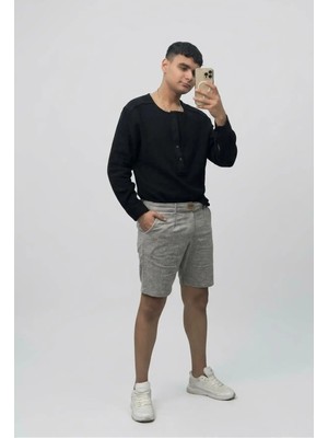 Fırfır Moda Kemerli Erkek Şort