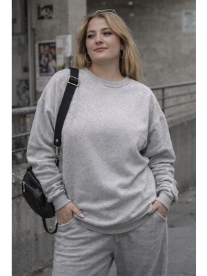 Fırfır Moda Yuvarlak Yaka Sweat