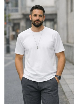 Fırfır Moda Modal Kısa Kol Oversize Tshirt