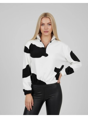 Fırfır Moda Polar Crop Sweat